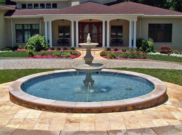 Courtyard fountain.
