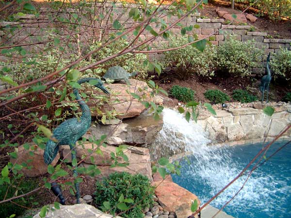 pool waterfall